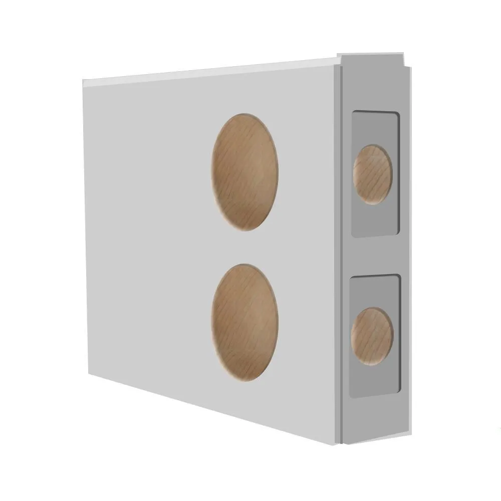 36 in. x 80 in. 3/4 Lite Sanibel Primed Steel Prehung Left-Hand Inswing Front Door w/Brickmould