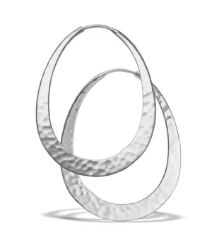 40mm Oval Hoop Earrings