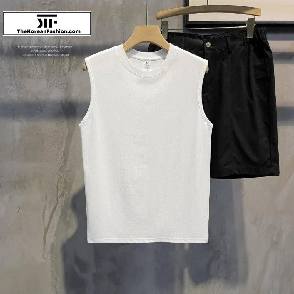 Basic Cotton Sleeveless Vest