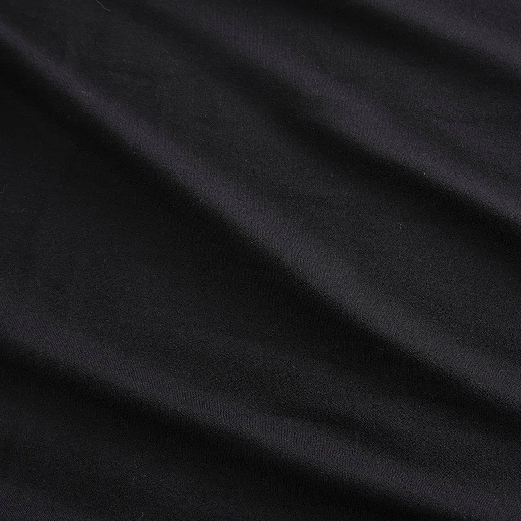 Black French Terry Pullover Sweatshirt
