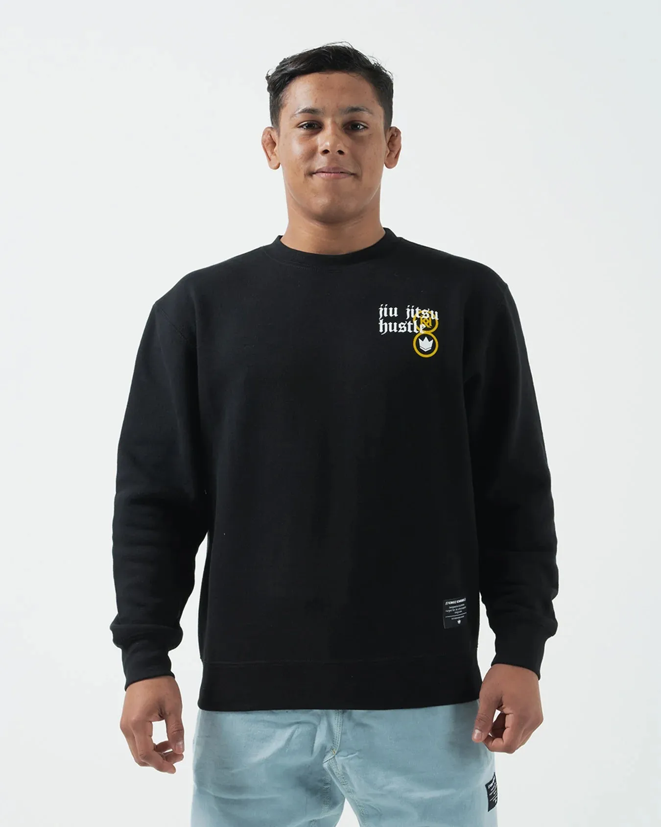 Bluza KINGZ Fearless Crew - Neagra