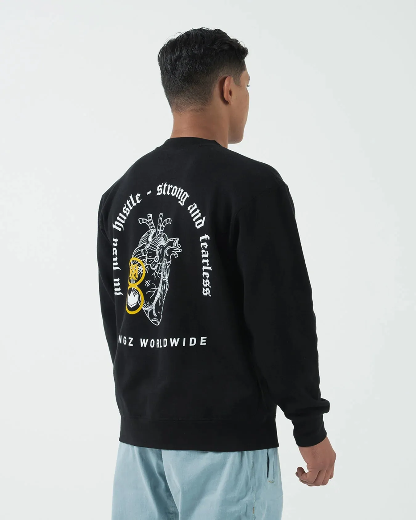 Bluza KINGZ Fearless Crew - Neagra
