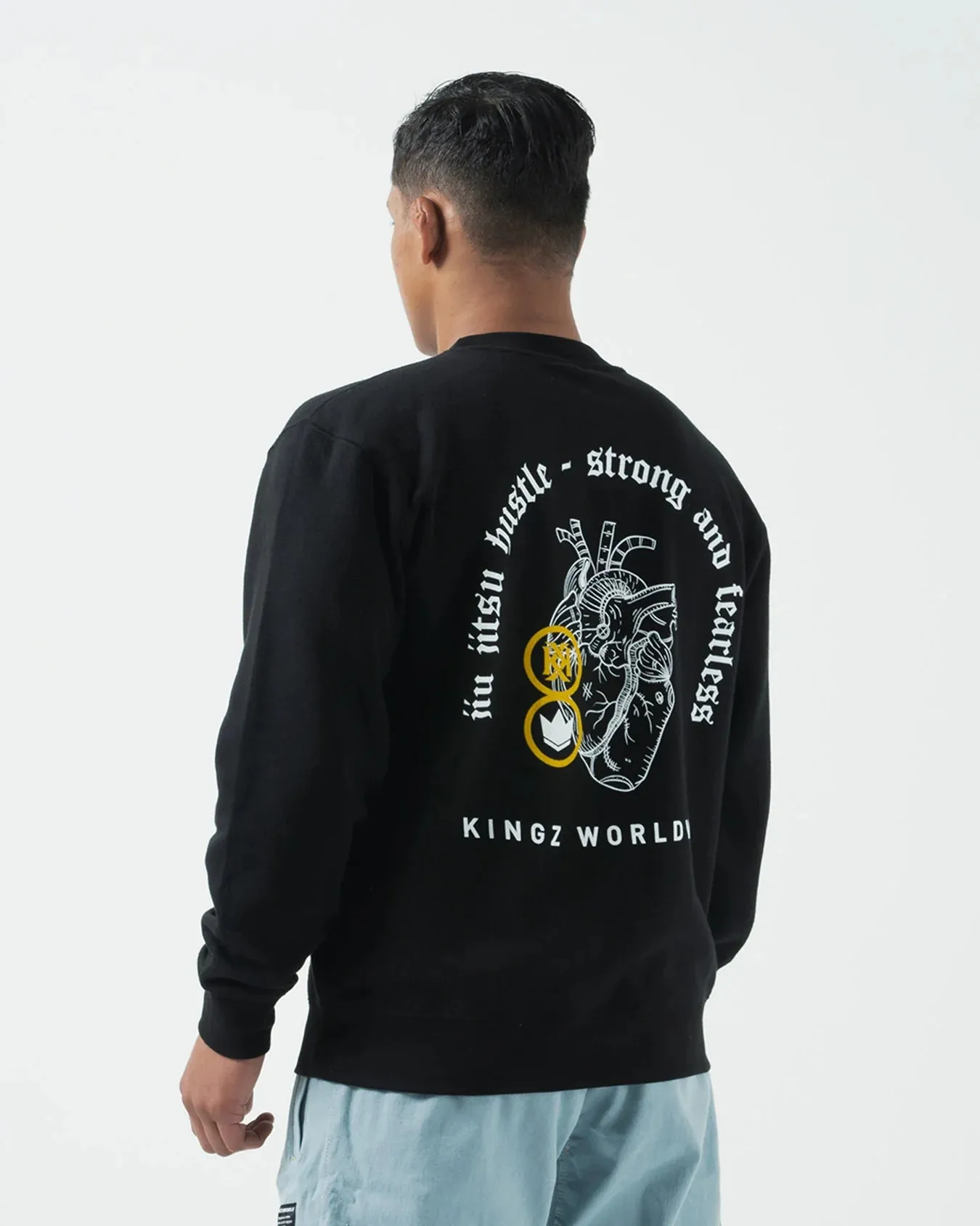 Bluza KINGZ Fearless Crew - Neagra