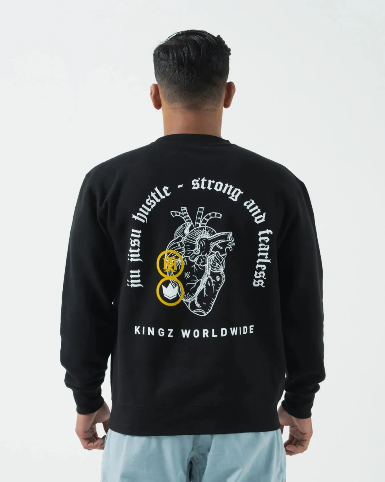 Bluza KINGZ Fearless Crew - Neagra