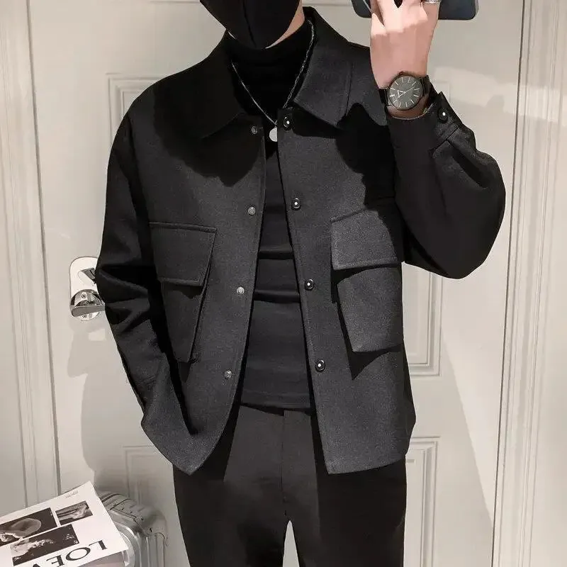 Bonsir Men Coat Plaid Wool & Blends Winter Sales of Short Slim Fit Jacket for Men Korean Reviews Many Harajuku Luxury Designer Trendy