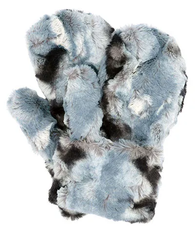 Cascade Mittens in Luxury Faux Furs