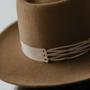 Corset Hat Band in Taupe