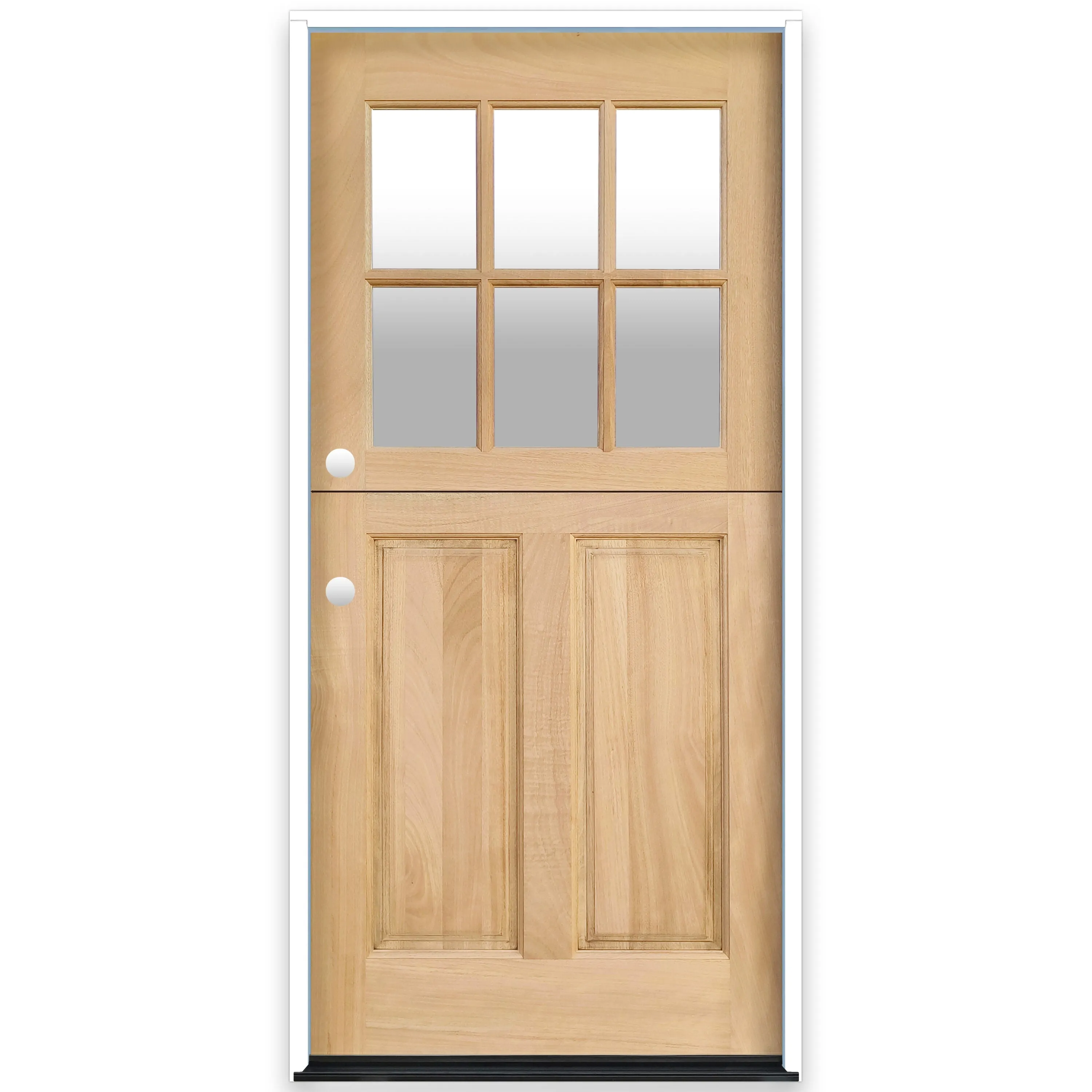 Creative Entryways 36x80 Craftsman Mahogany Dutch Front Door
