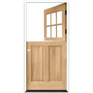 Creative Entryways 36x80 Craftsman Mahogany Dutch Front Door