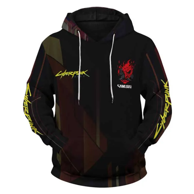Cyberpunk Samurai Hoodies Jacket Game Cyberpunk 2077 3D Hoody Pants Sportwear