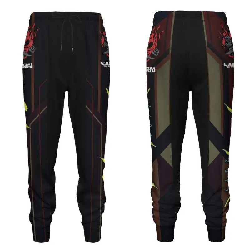 Cyberpunk Samurai Hoodies Jacket Game Cyberpunk 2077 3D Hoody Pants Sportwear