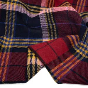 Deadstock Plaid Double Faced Twill Coating - Toy Box