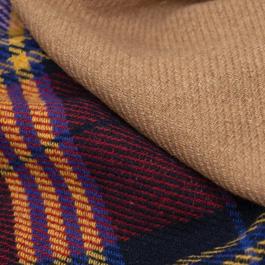Deadstock Plaid Double Faced Twill Coating - Toy Box