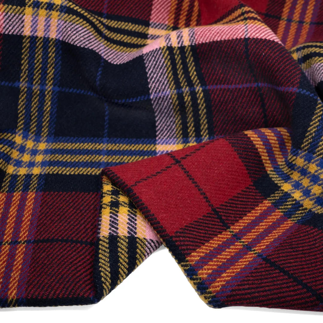 Deadstock Plaid Double Faced Twill Coating - Toy Box