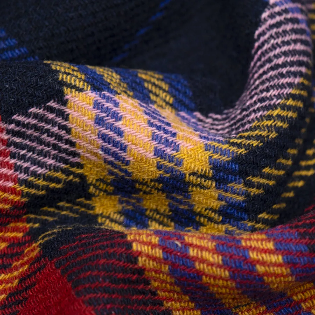 Deadstock Plaid Double Faced Twill Coating - Toy Box
