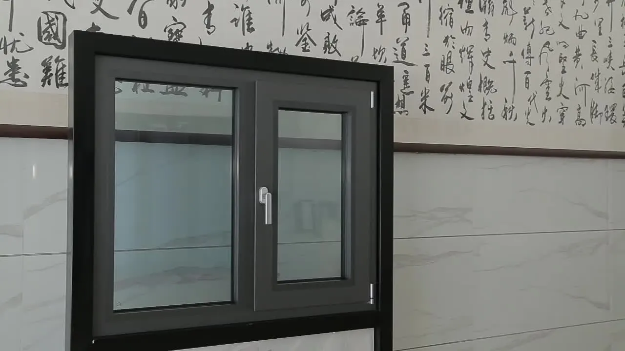 Doorwin 2021Hot Sale Energy Saving Hollow Glass Insulated Windows House Window Design Outswinging Casement Window