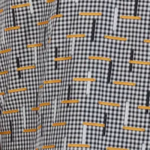 Embroidered Gingham Cotton