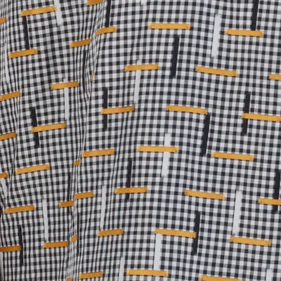 Embroidered Gingham Cotton