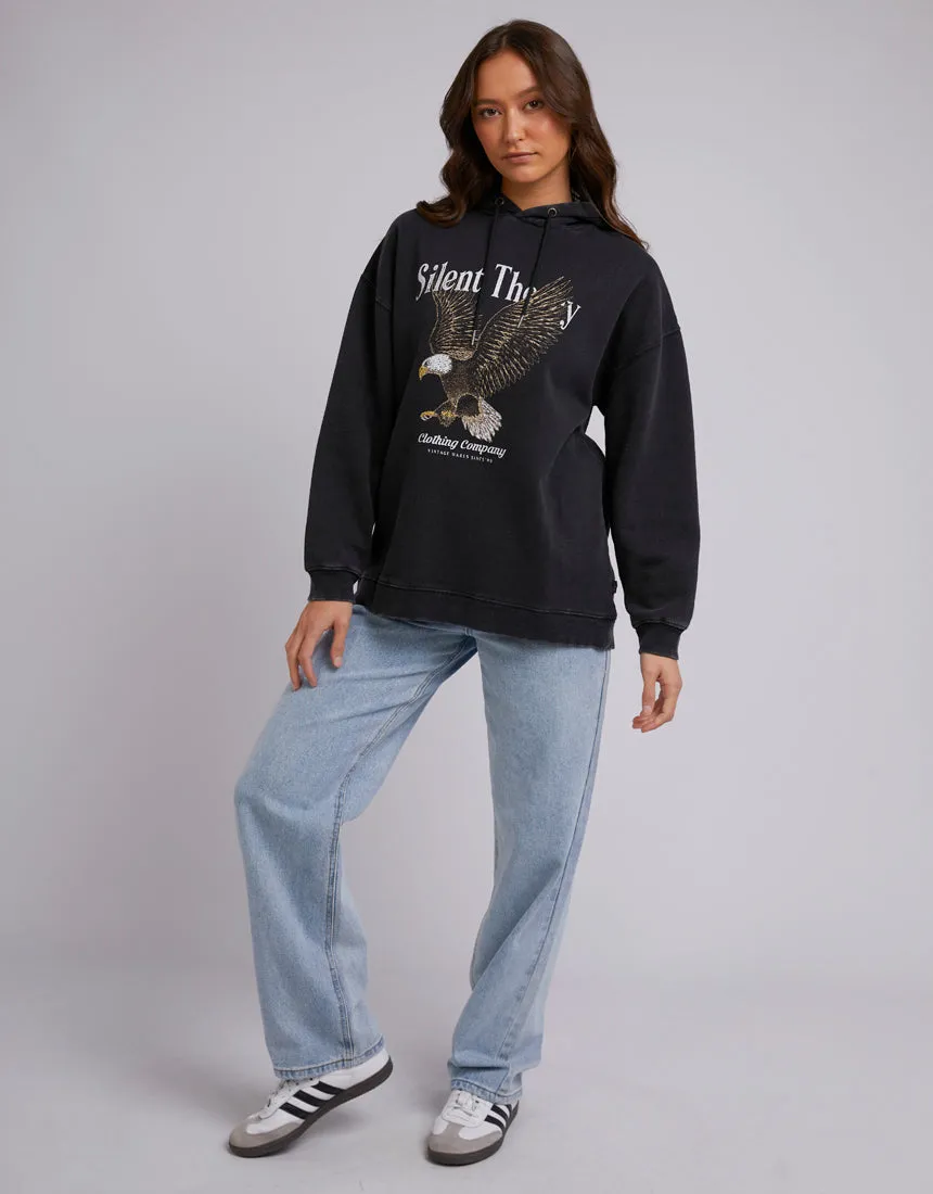 Fearless Fly Hoodie Washed Black