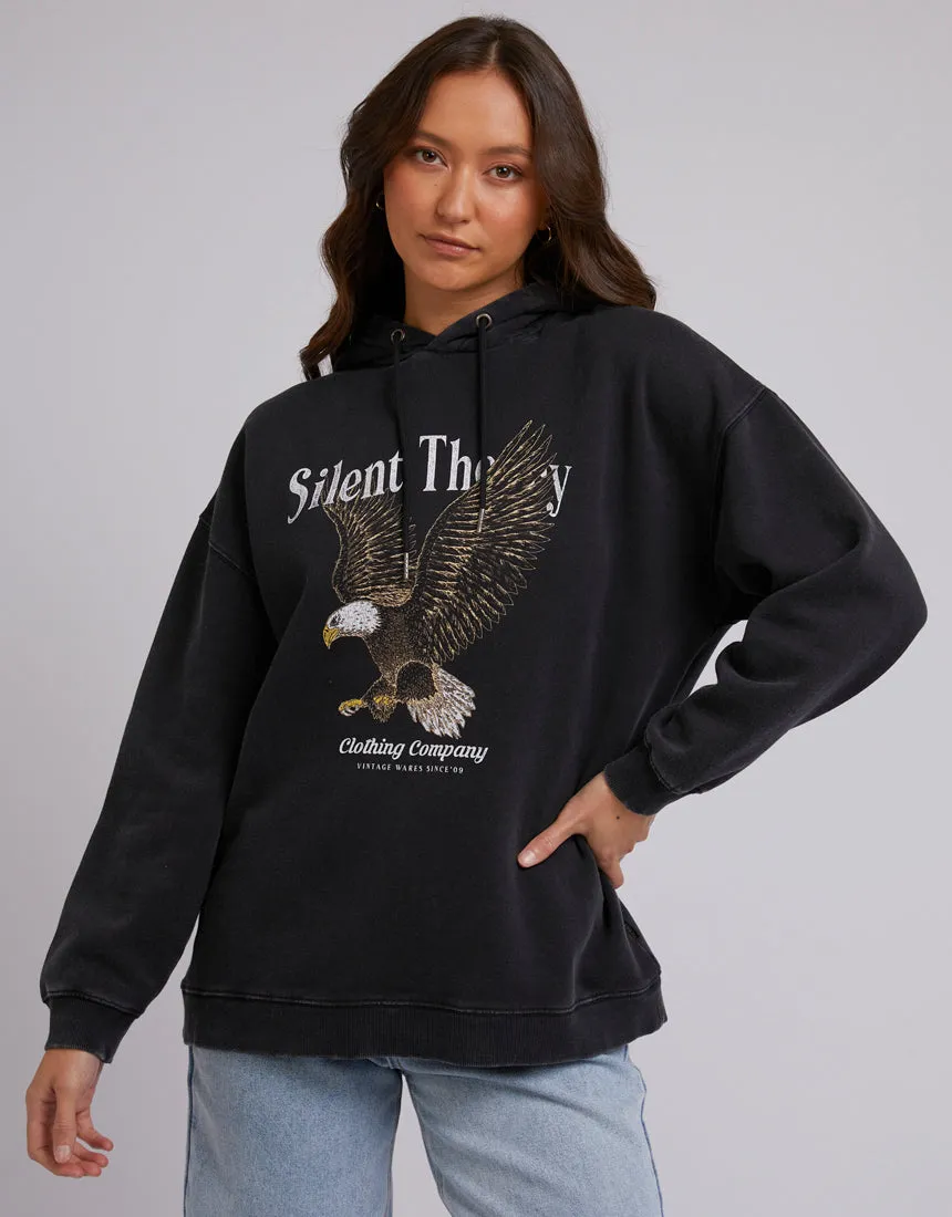 Fearless Fly Hoodie Washed Black