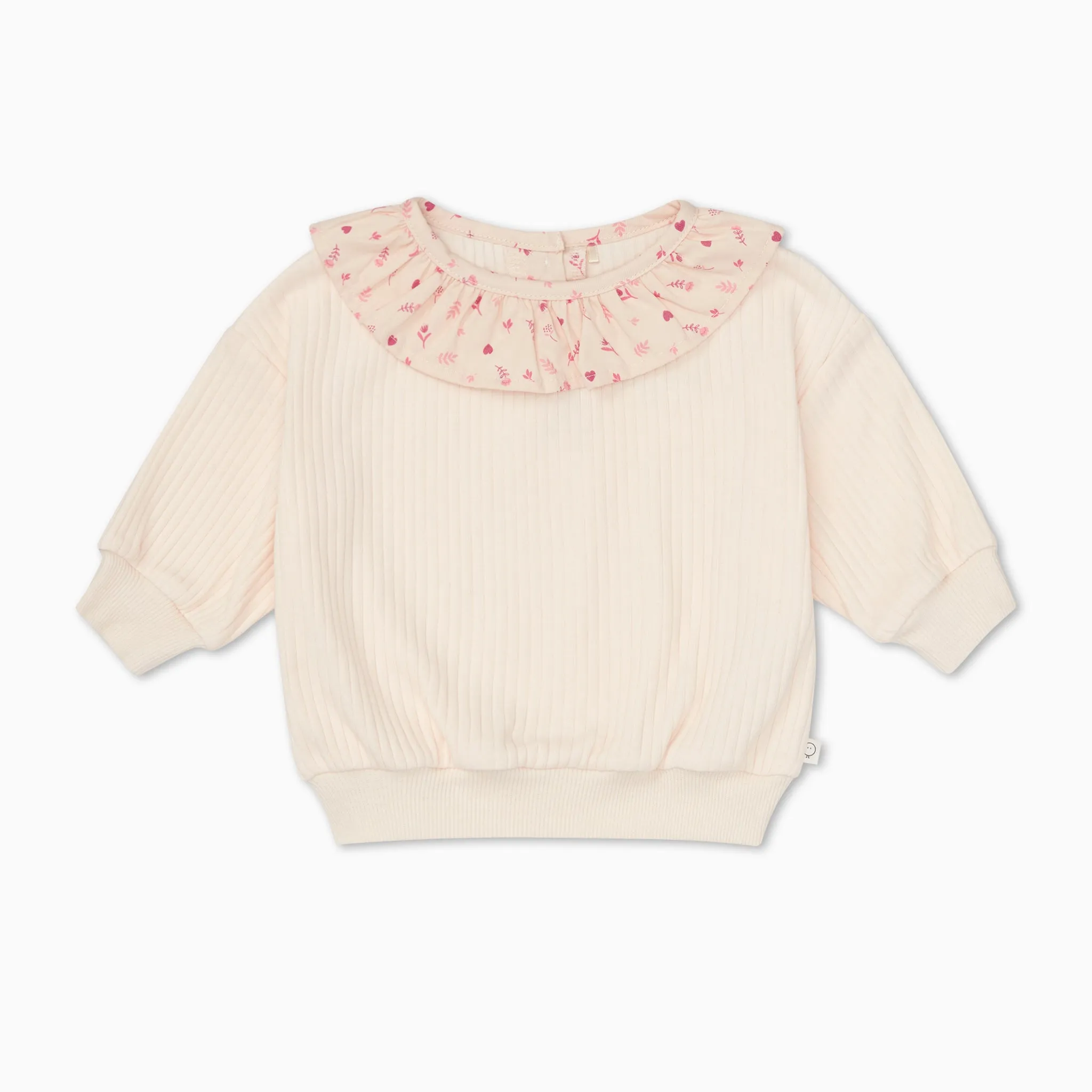 Floral Frilled Oversized Sweatshirt
