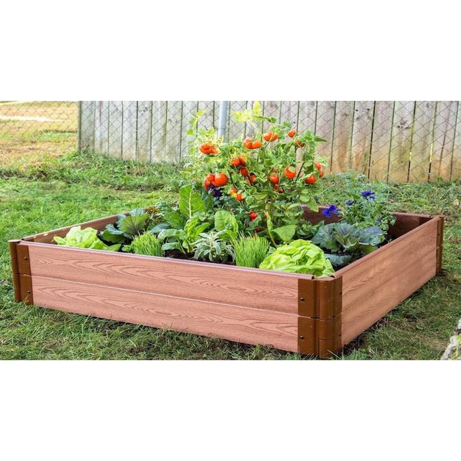 Frame It All | Tool-Free Classic Sienna Raised Garden Bed 4' X 4' X 16.5”