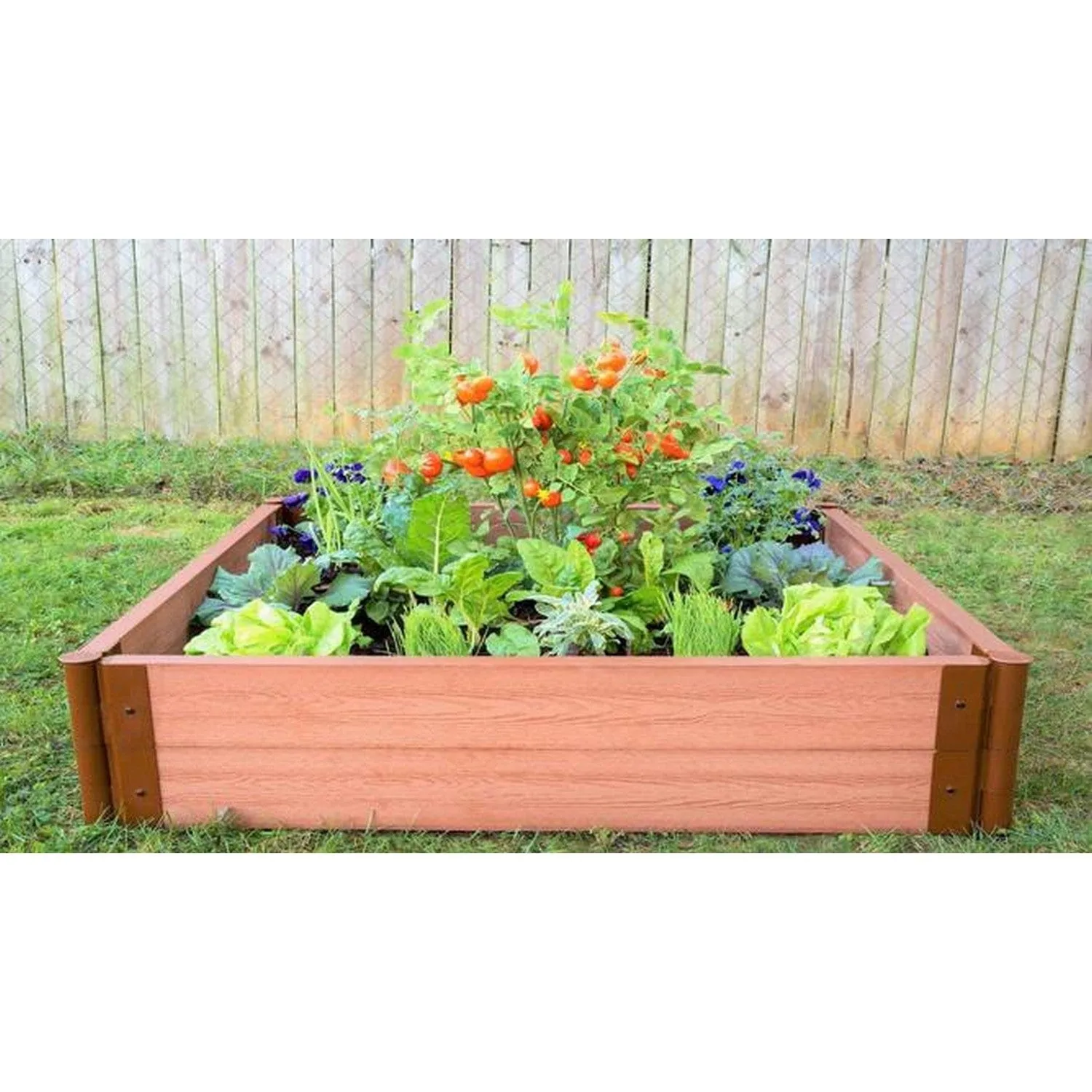 Frame It All | Tool-Free Classic Sienna Raised Garden Bed 4' X 4' X 16.5”