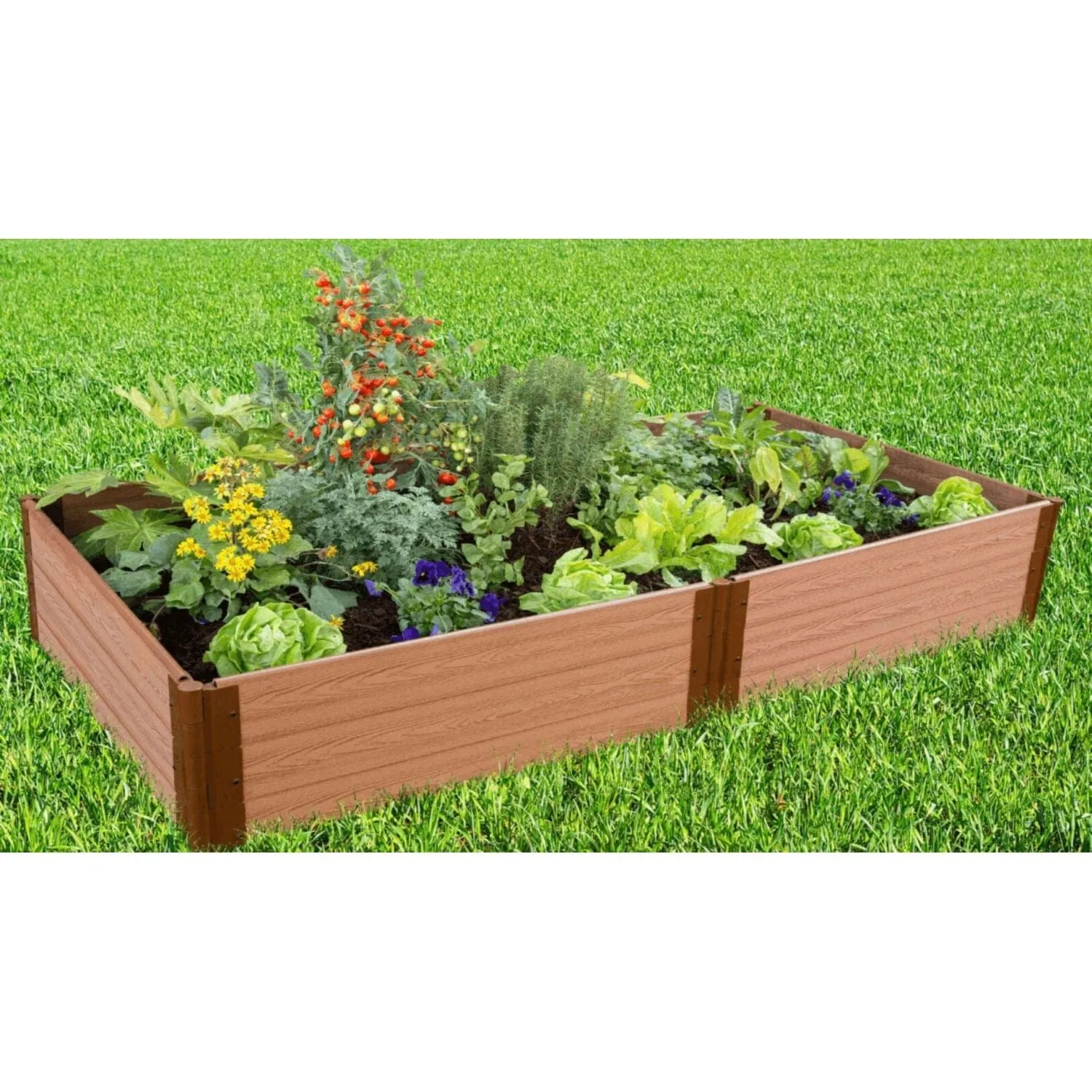 Frame It All | Tool-Free Classic Sienna Raised Garden Bed 4' X 8' X 16.5"
