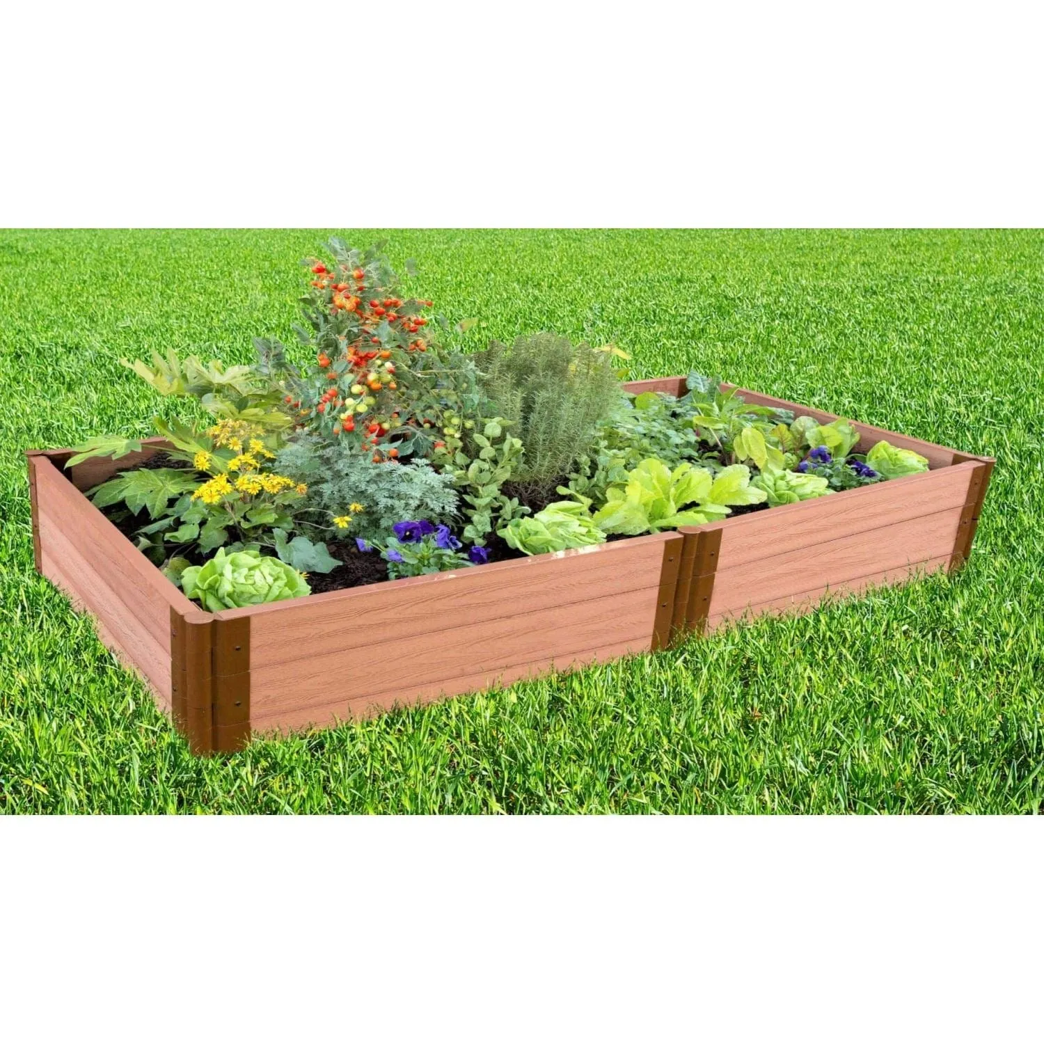 Frame It All | Tool-Free Classic Sienna Raised Garden Bed 4' X 8' X 16.5"
