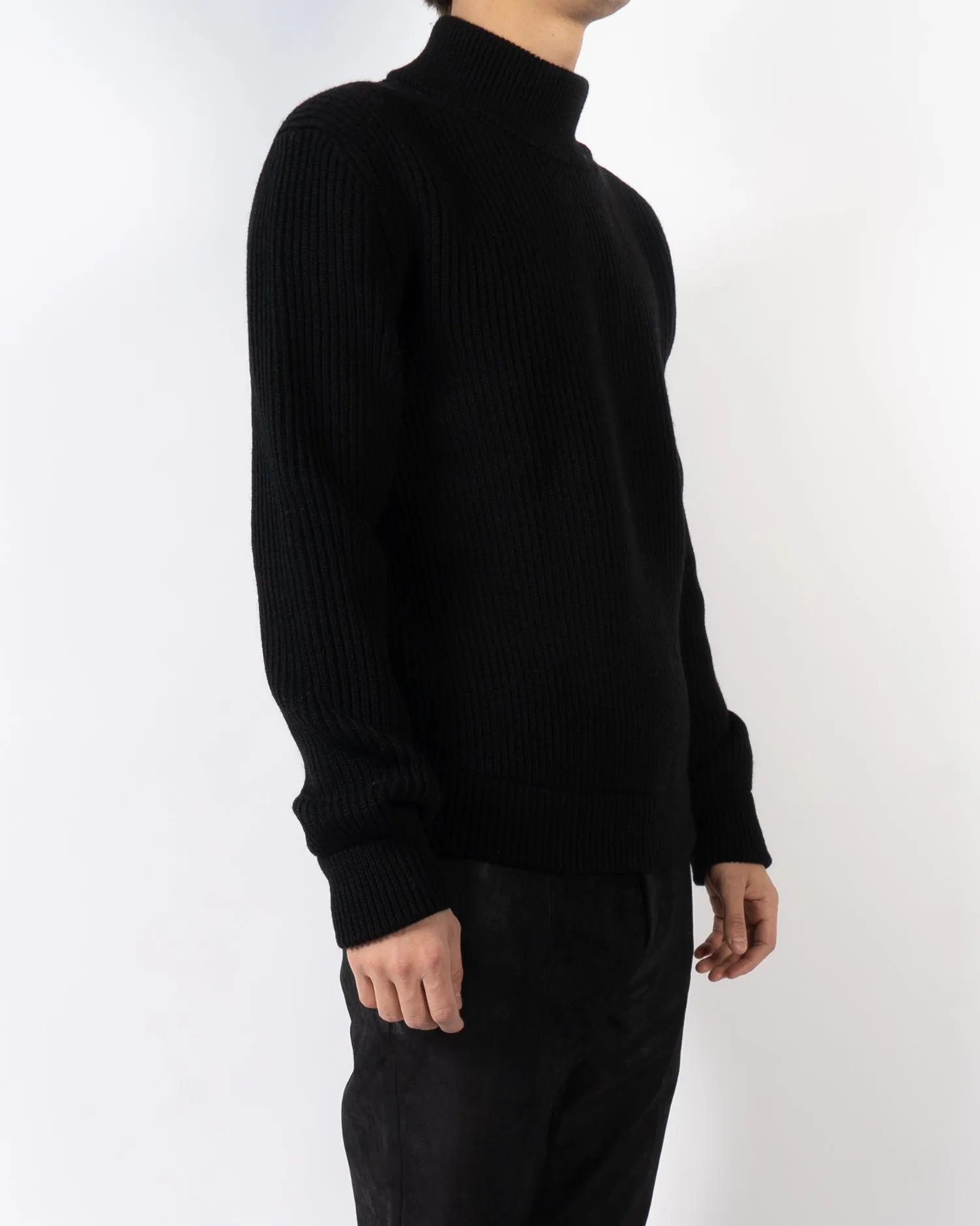 FW20 Chunky Black High Neck Knit