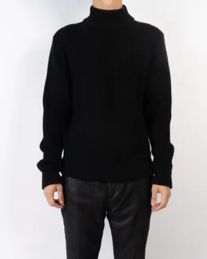 FW20 Chunky Black High Neck Knit