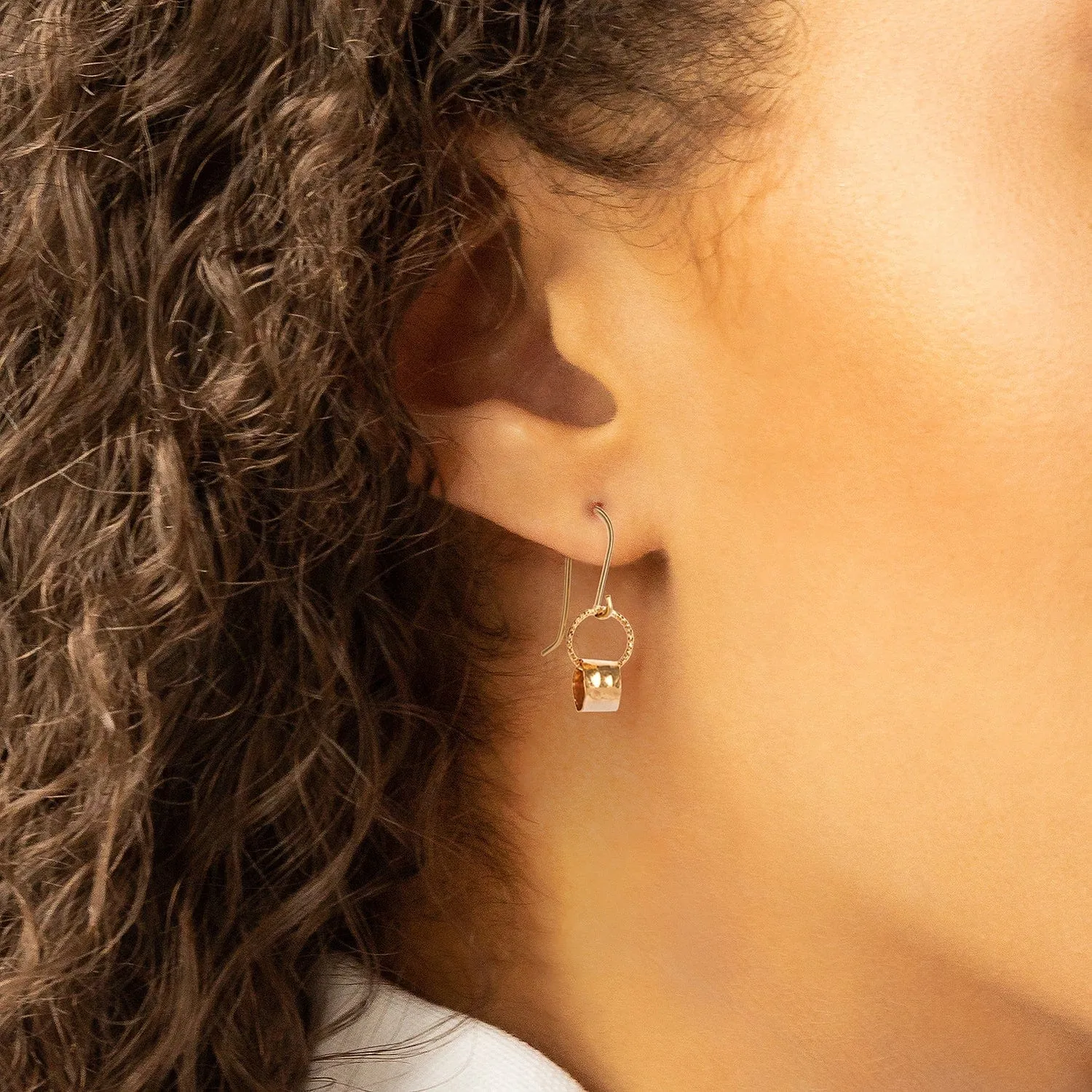 Gilded Barrel Earrings