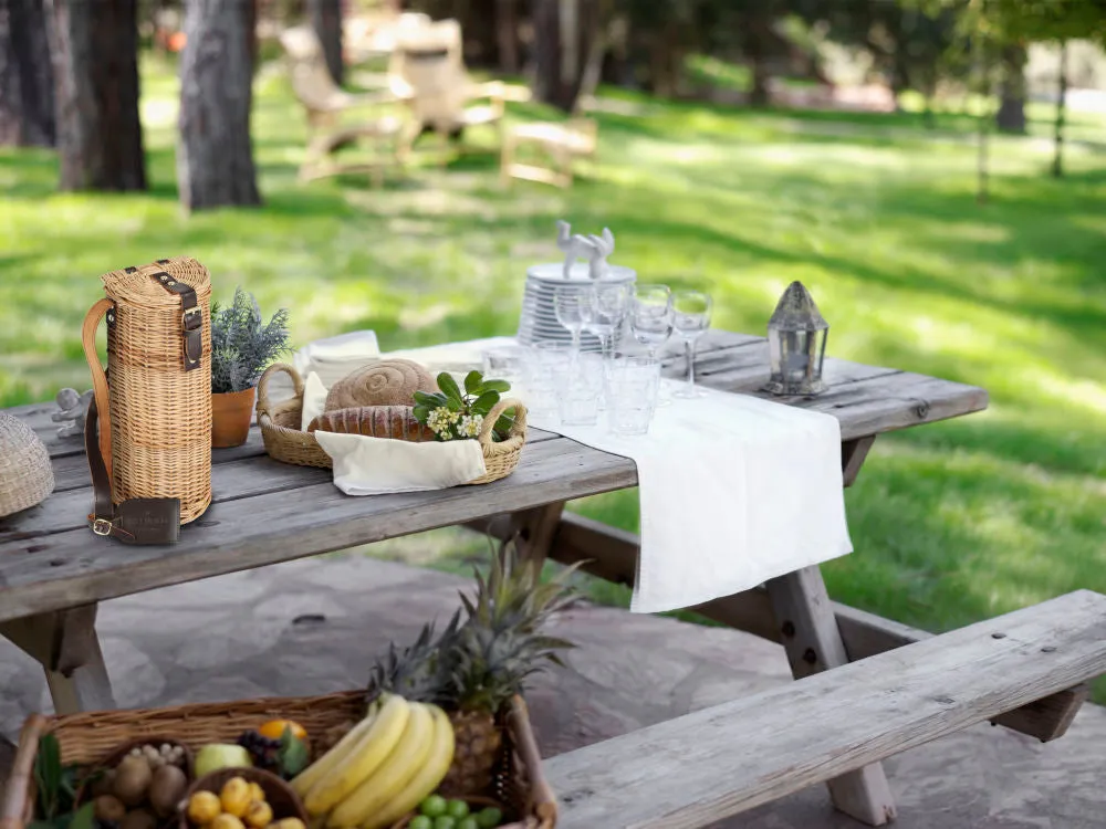 Greenfield Collection Deluxe Willow Wine Cooler Hamper