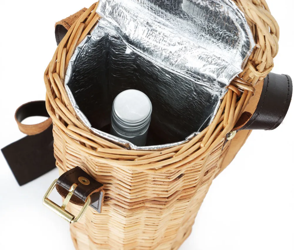 Greenfield Collection Deluxe Willow Wine Cooler Hamper