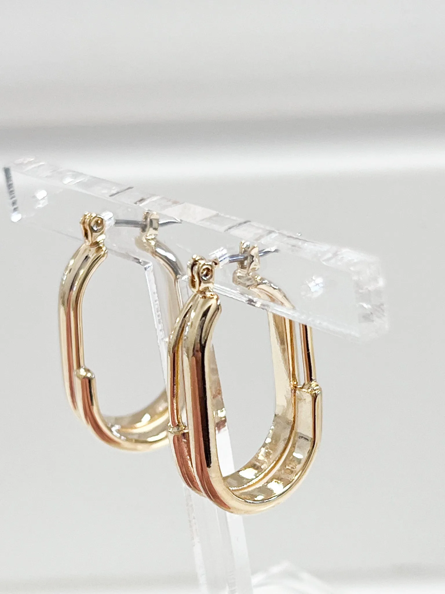 Hazel - Gold Double Oval Hoops