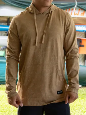 HIC SEAS LONG SLEEVE HOODED SHIRT - KHAKI