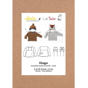 HUGO sweatshirt   hat set - Baby 6M/4Y - Paper Sewing Pattern