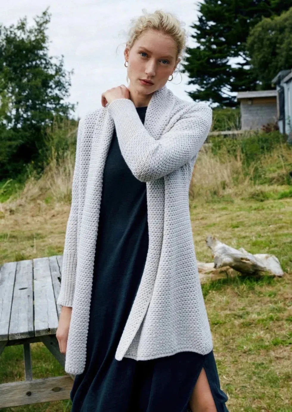 IrelandsEye Women's Kilcoole Coatigan | Silver Marl