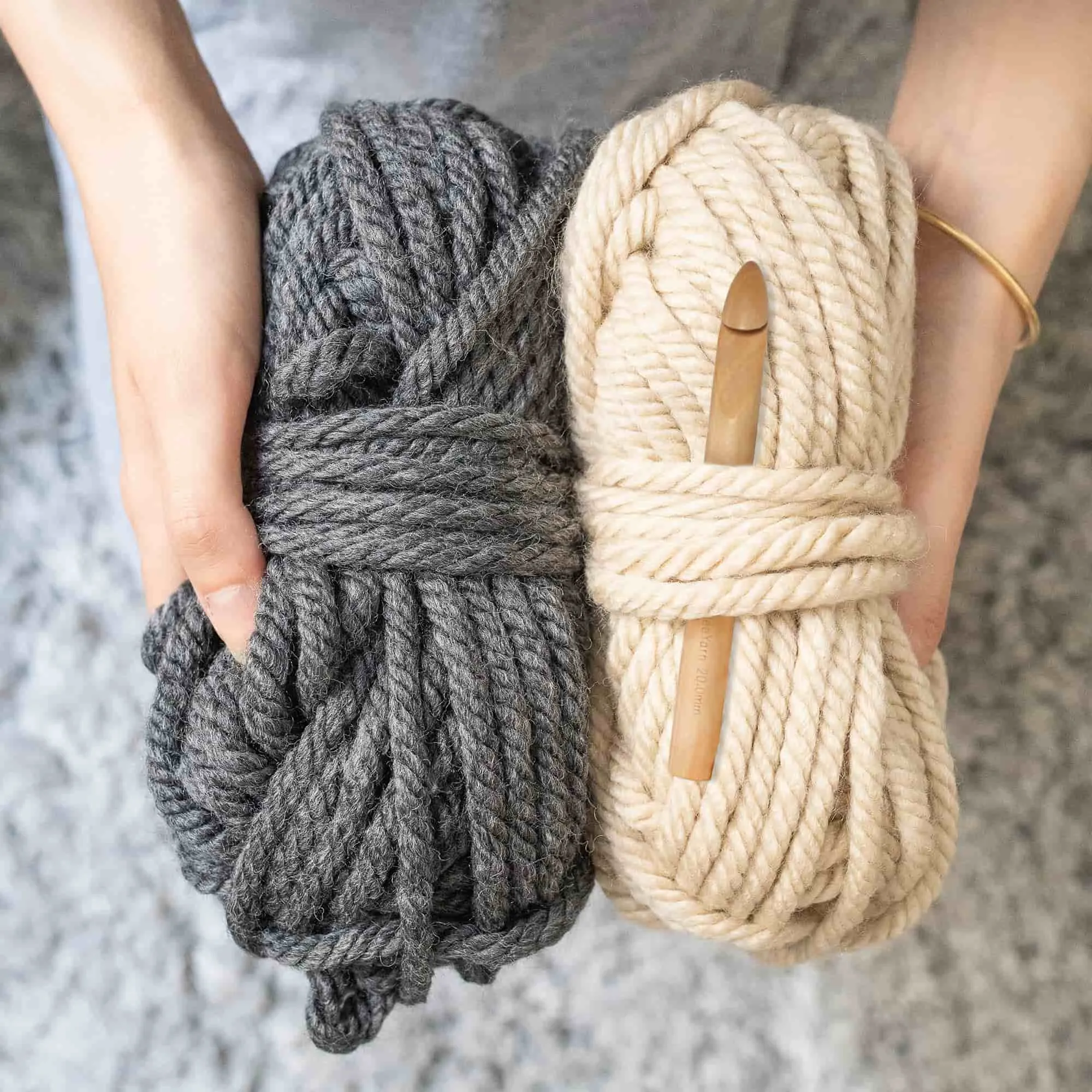 Jumbo Bamboo Crochet Hooks