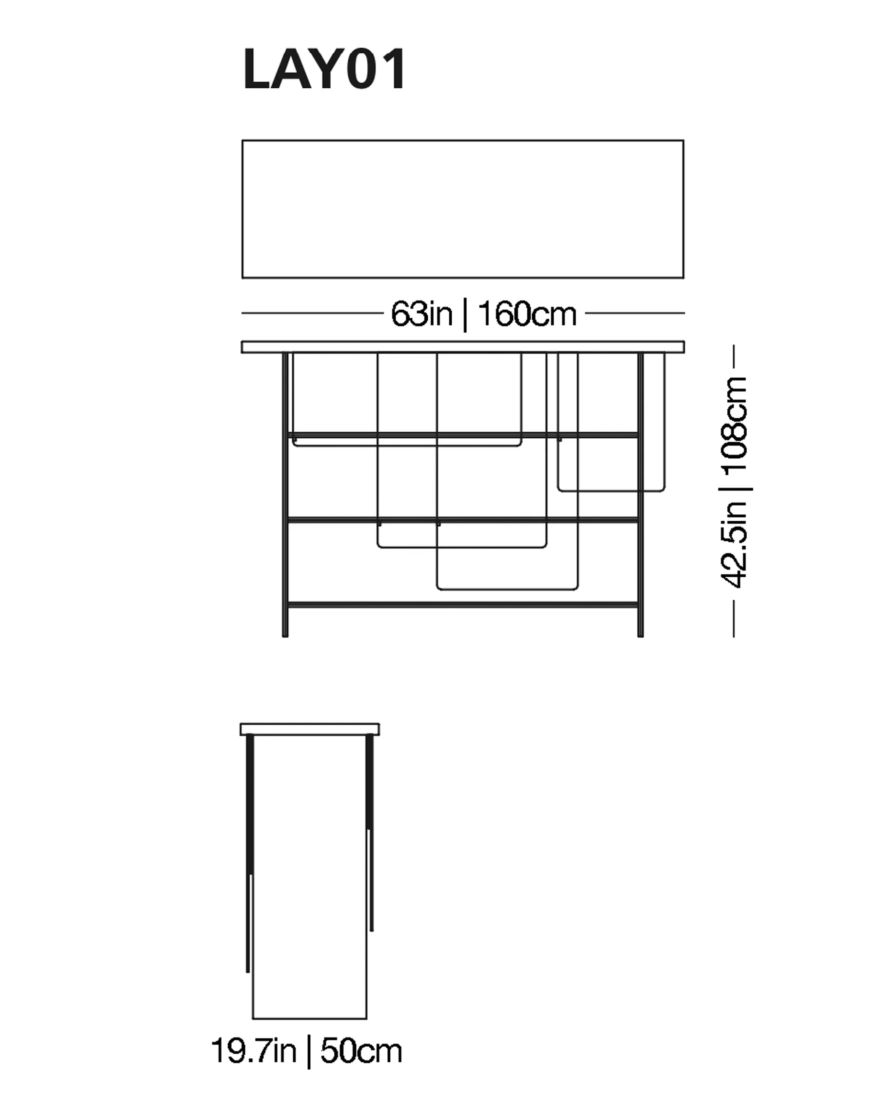Layers - Glass Bookcase