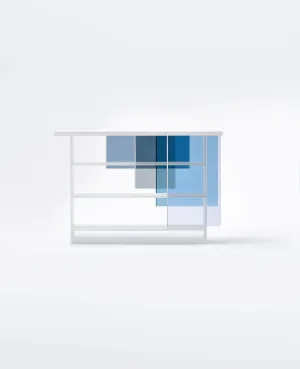 Layers - Glass Bookcase