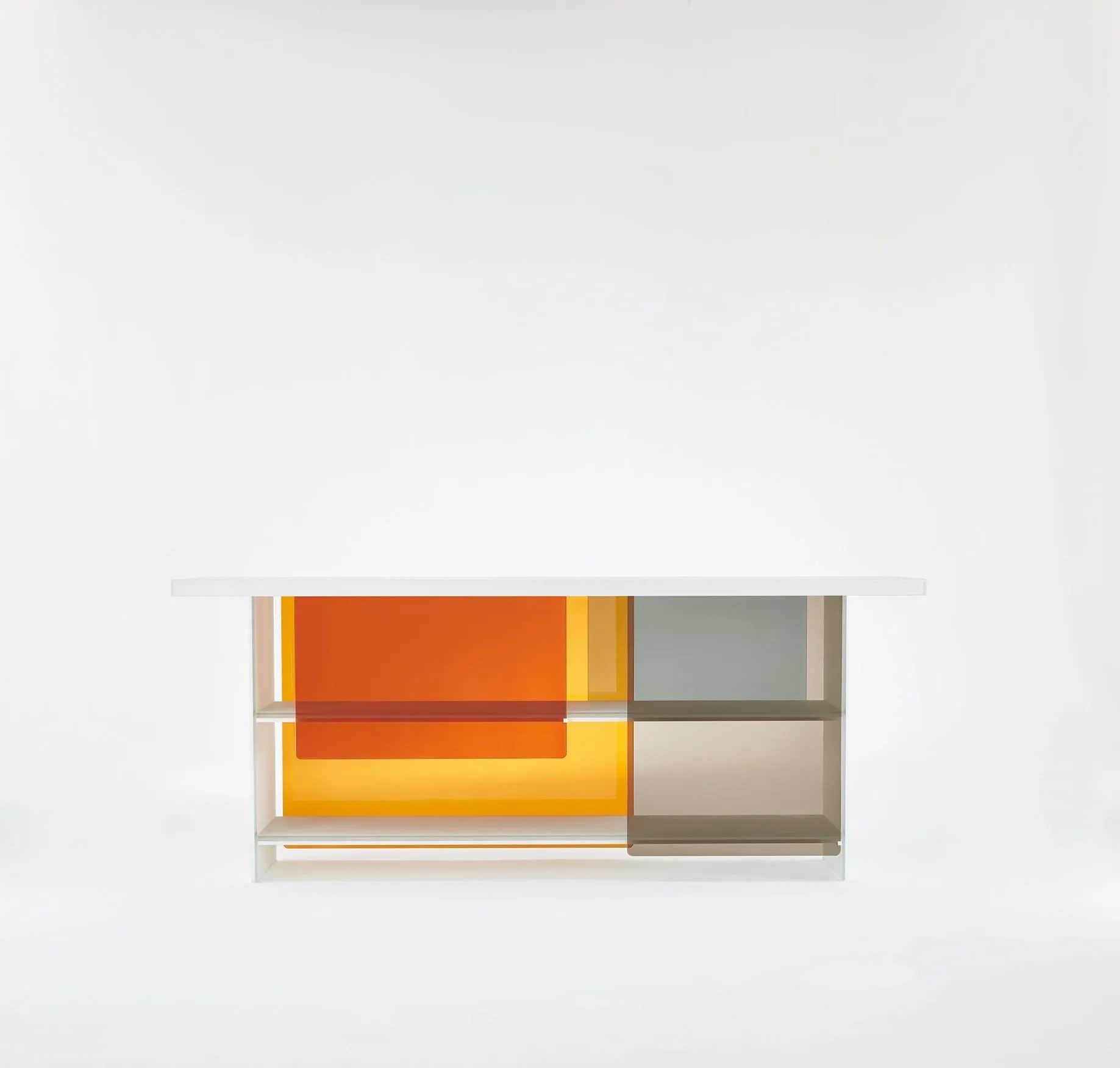 Layers - Glass Bookcase