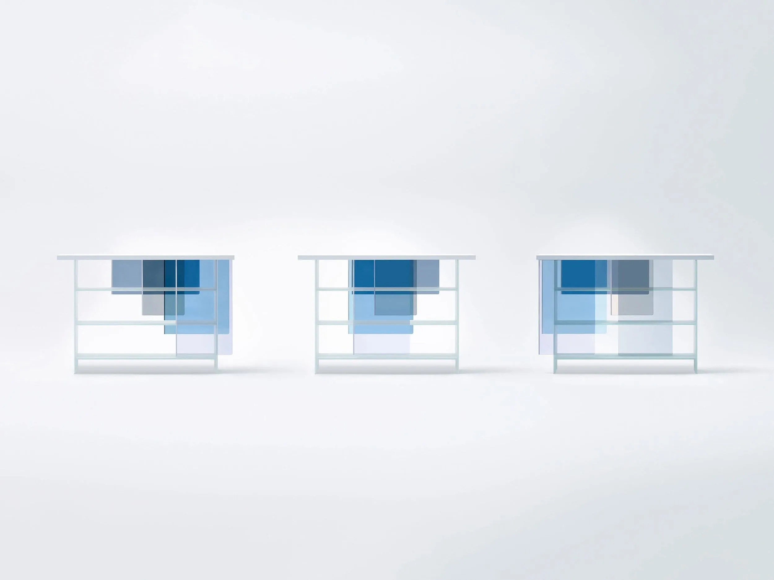 Layers - Glass Bookcase