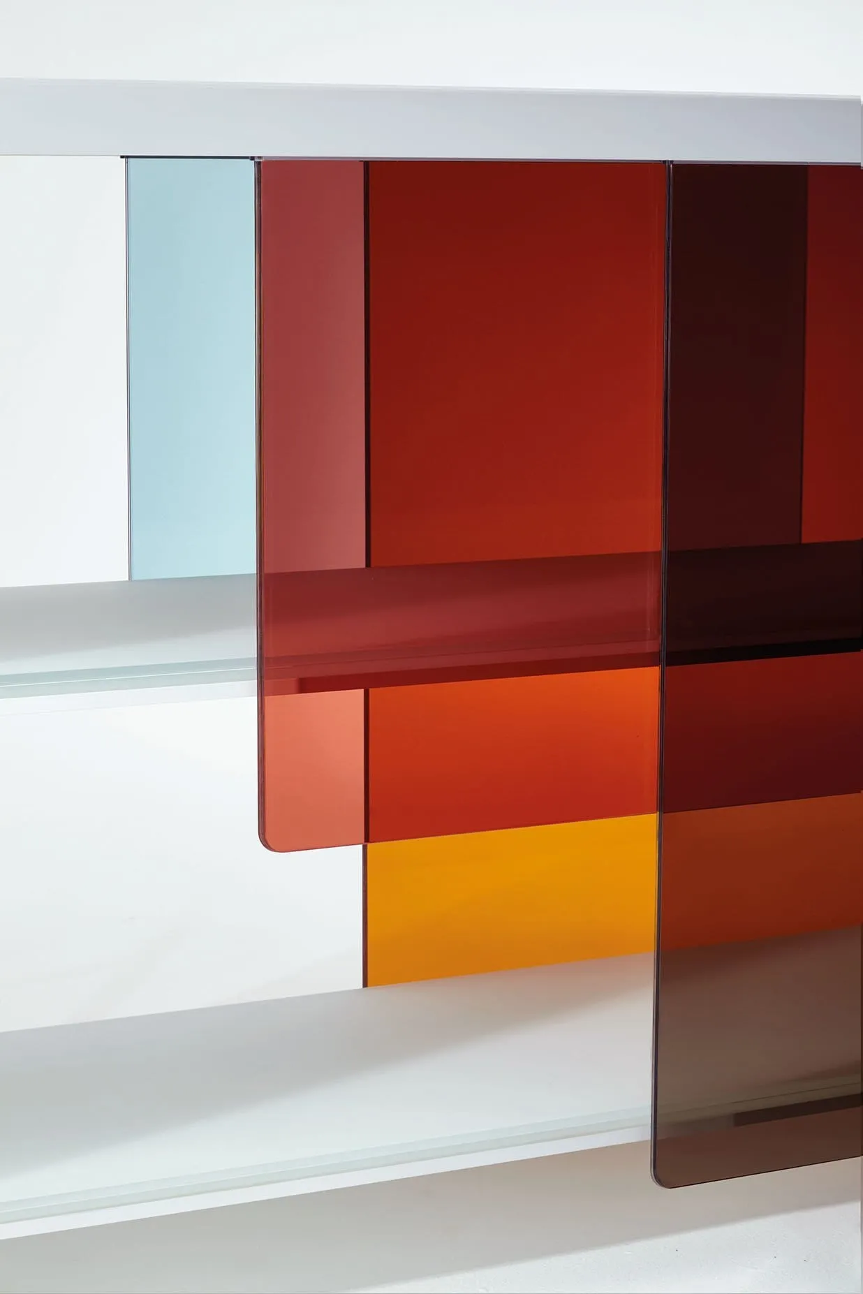 Layers - Glass Bookcase