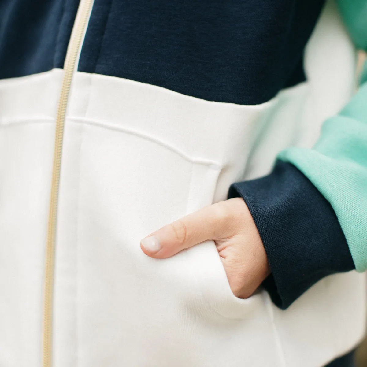 LIVERPOOL zip-up sweatshirt - 3/12y - Paper Sewing Pattern