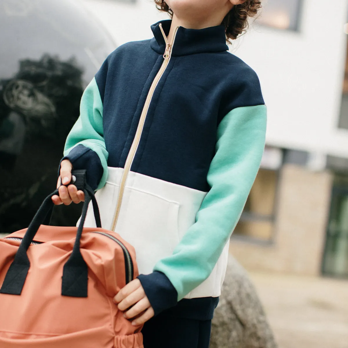 LIVERPOOL zip-up sweatshirt - 3/12y - Paper Sewing Pattern