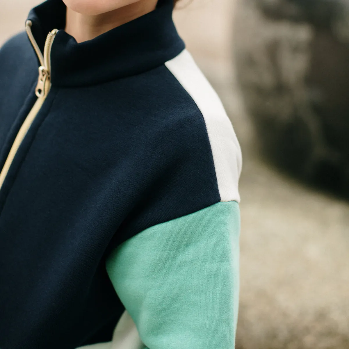 LIVERPOOL zip-up sweatshirt - 3/12y - Paper Sewing Pattern