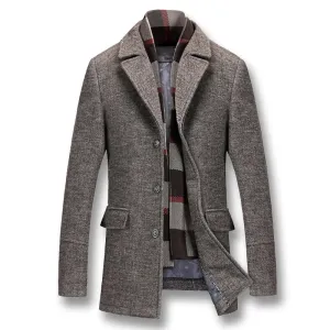 Men Winter Thick Cotton Wool Jackets Coats