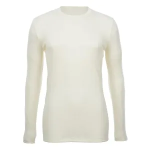 Merino Skins Unisex Long Sleeve Crew Neck - White