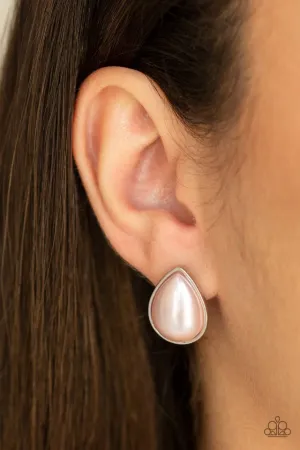 Paparazzi Earring ~ SHEER Enough - Pink